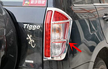 China Aangepaste auto koplamp hoesjes, Chery Tiggo 2012 staartlamp Chrome Rim leverancier