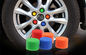 Universal Auto Body Trim Parts, Kleurrijke siliconen rubberen wielen Noot Caps leverancier
