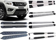 Black And Silver Vehicle Running Boards For 2015 2018 Nissan Navara Pick Up